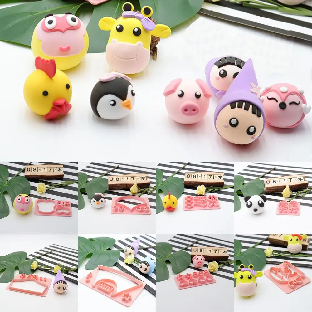 New Kitchen Accessories Handmade Plastic Dough Steamed Buns Pasta Mould Set Cute Cartoon Food Moulds
New Kitchen Accessories Handmade Plastic Dough Steamed Buns Pasta Mould Set Cute Cartoon Food Moulds