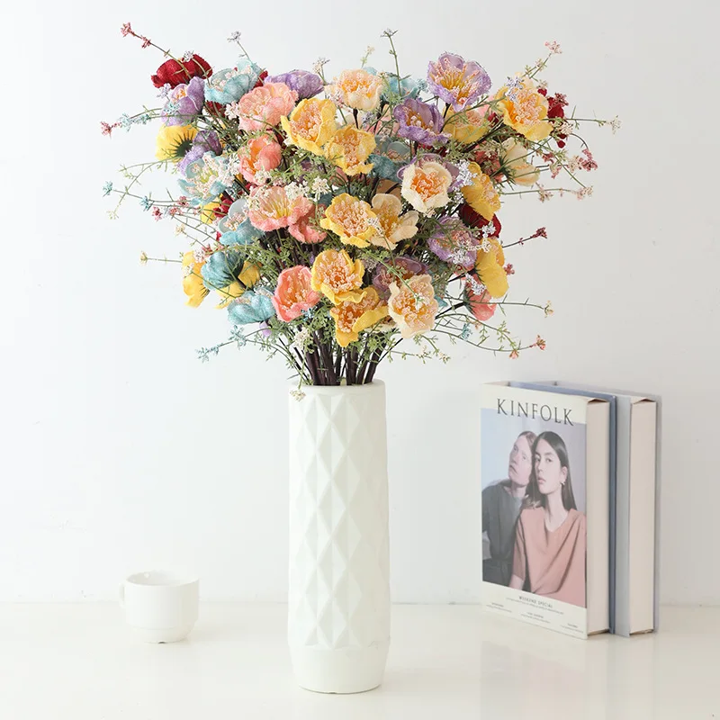 5 Head Beautiful Bouquet Silk Artificial Flower Wedding Decorations Party Fake Plants DIY Valentines Day Home Decor Accessories
5 Head Beautiful Bouquet Silk Artificial Flower Wedding Decorations Party Fake Plants DIY Valentines Day Home Decor Accessories