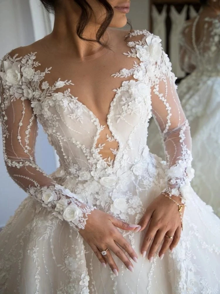 Vintage Applique Arabian Wedding Dress 2022 Long Sleeve Lace Illusion Bridal Dress Court Train Robe Party Seaside Wedding Party
Vintage Applique Arabian Wedding Dress 2022 Long Sleeve Lace Illusion Bridal Dress Court Train Robe Party Seaside Wedding Party