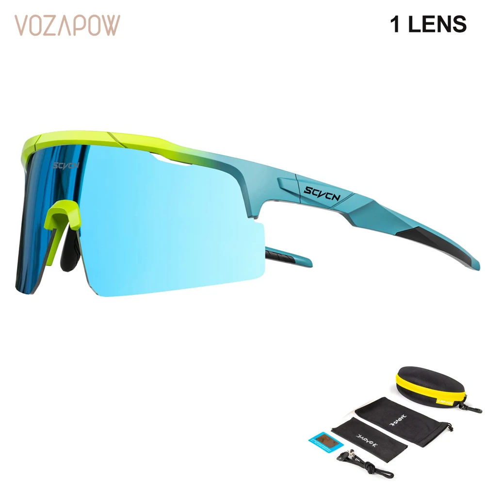 

1 LEN Polarized Cycling Sunglasses Men MTB Bicycle Glasses UV400 Bicycle Cycling Glasses Fishing Riding Eyewear Running Goggles