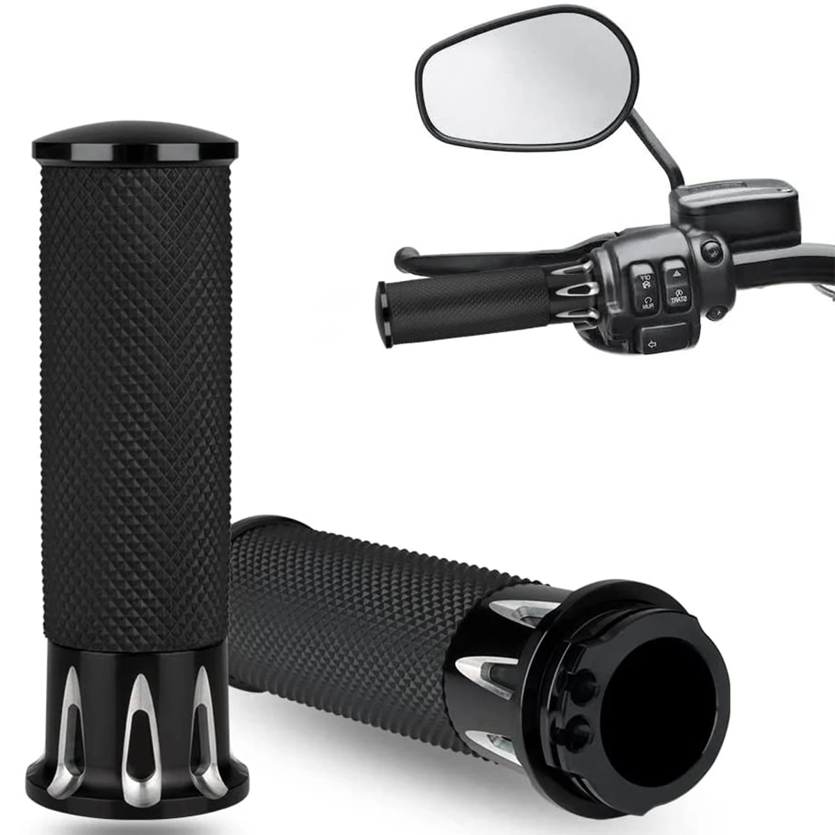 1 Pair Motorcycle Handlebar Grips Fit 1 Inch Handelbar Anti-skid Motorbike Handelbar Grip Comfortable Motorcycle Hand Grip
1 Pair Motorcycle Handlebar Grips Fit 1 Inch Handelbar Anti-skid Motorbike Handelbar Grip Comfortable Motorcycle Hand Grip