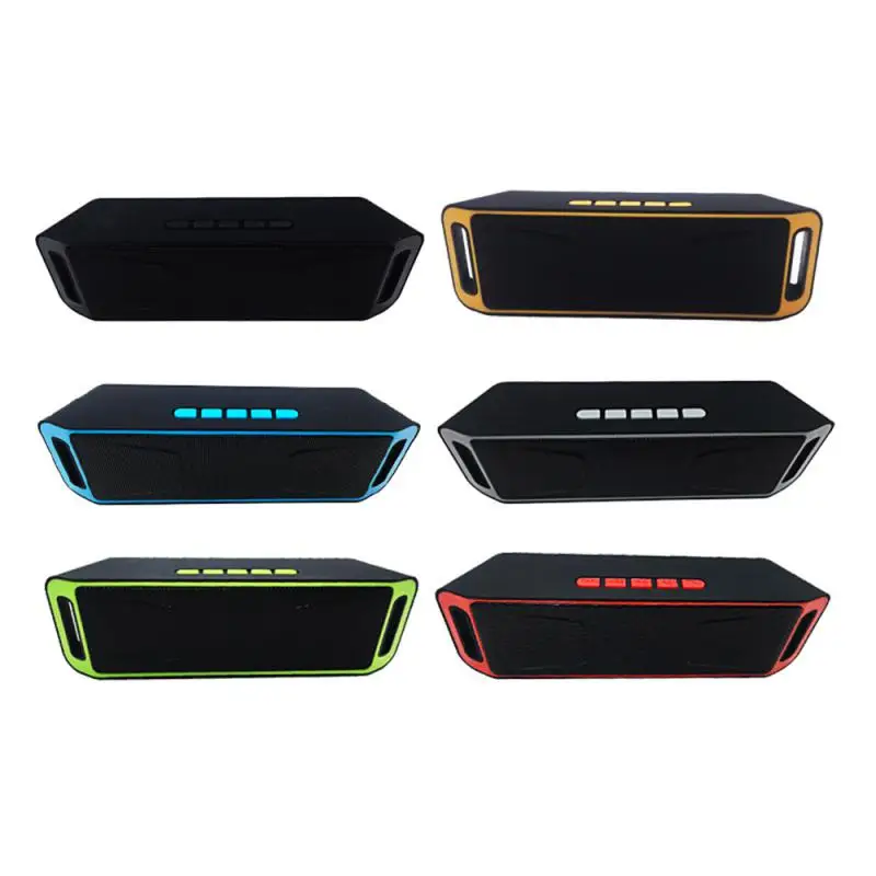

SC208 Portable Wireless Bluetooth Speaker With Radio FM Stereo Subwoofer Boombox Built-in Mic Dual Speakers Support TF USB AUX