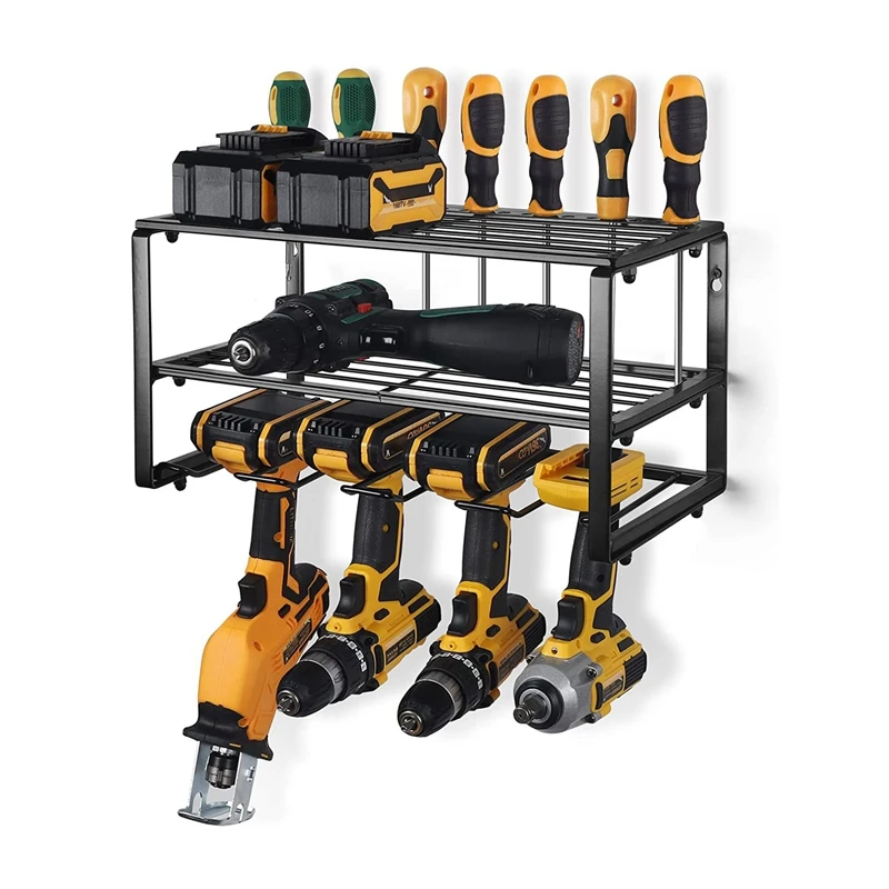 Power Tools Organizer, Drill Storage Rack, Power Tool Rack For Garage, Holds 4 Drills For Workshop, Shed, Garage Tool
Power Tools Organizer, Drill Storage Rack, Power Tool Rack For Garage, Holds 4 Drills For Workshop, Shed, Garage Tool