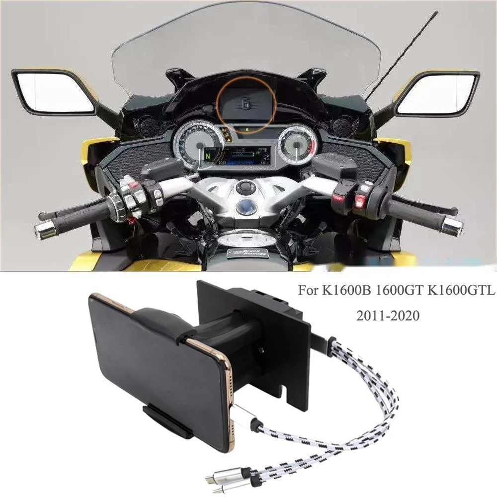 K 1600 B GT GTL Motorcycle GPS Phone Navigation Bracket USB Charger Holder Mount Stand For BMW K1600GTL K1600GT K1600B 2011-2020
K 1600 B GT GTL Motorcycle GPS Phone Navigation Bracket USB Charger Holder Mount Stand For BMW K1600GTL K1600GT K1600B 2011-2020
