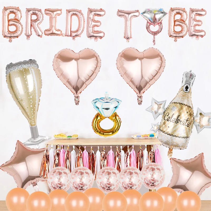 Rose Gold Bride to be Letter Foil Balloons Wedding Bridal Shower Engagement Mr to Mrs Balloon Decor Bachelorette Party Supplies
Rose Gold Bride to be Letter Foil Balloons Wedding Bridal Shower Engagement Mr to Mrs Balloon Decor Bachelorette Party Supplies
