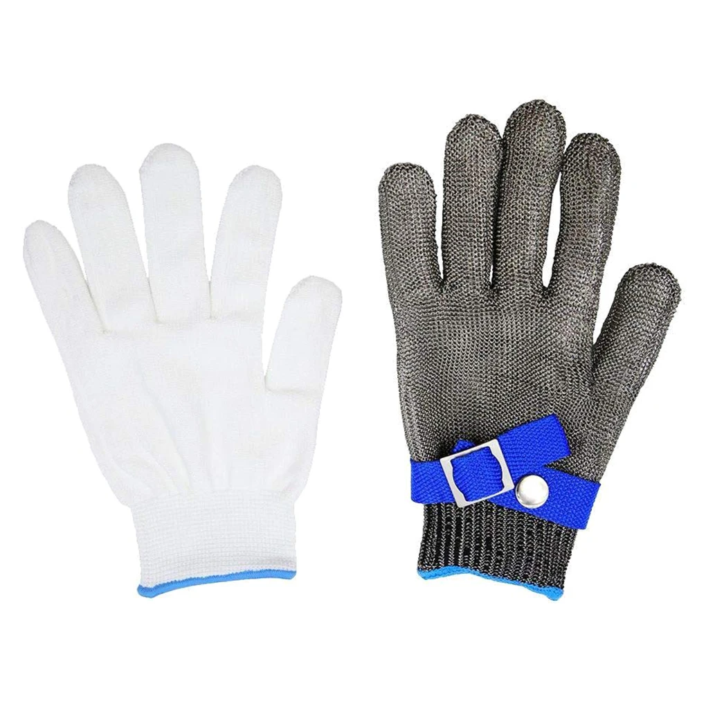 Stab Resistant Stainless Steel Metal Mesh Butcher Glove Hunting Fishing Protective Glove with Cotton Glove XXL
Stab Resistant Stainless Steel Metal Mesh Butcher Glove Hunting Fishing Protective Glove with Cotton Glove XXL