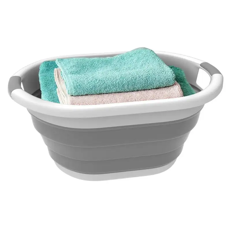 Pop-up Collapsible Basket for Ice, Storage, and More (Gray) Small plastic basket Garden basket Wicker picnic basket with liner w
Pop-up Collapsible Basket for Ice, Storage, and More (Gray) Small plastic basket Garden basket Wicker picnic basket with liner w