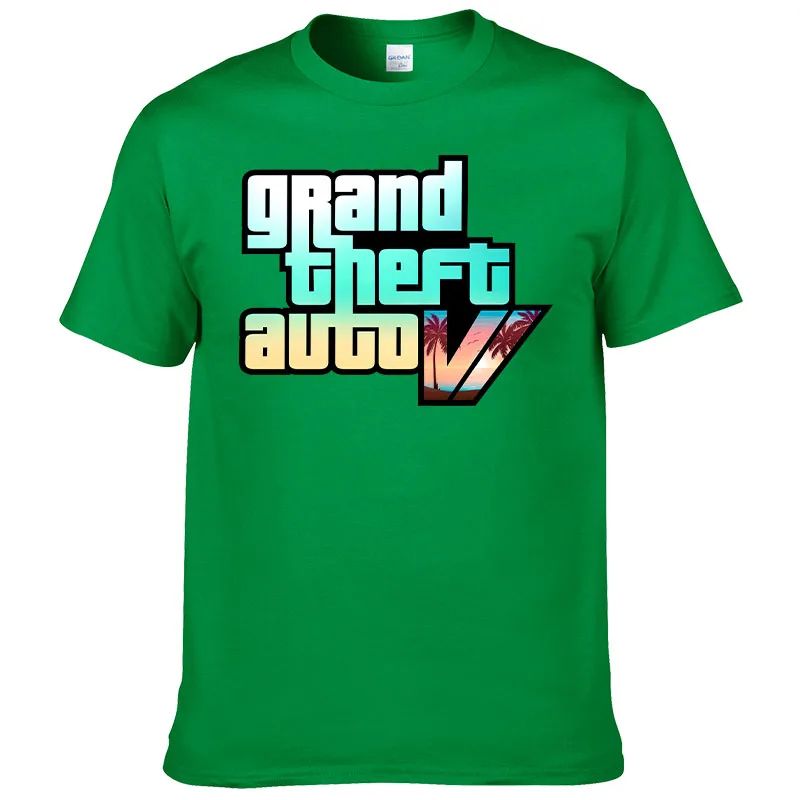 Summer Men Printed GTA 6 T Shirt Cotton Short Sleeve tshirt Clothes Fashion Casual Tee Top Cool High Quality T-shirt Men's
Summer Men Printed GTA 6 T Shirt Cotton Short Sleeve tshirt Clothes Fashion Casual Tee Top Cool High Quality T-shirt Men's