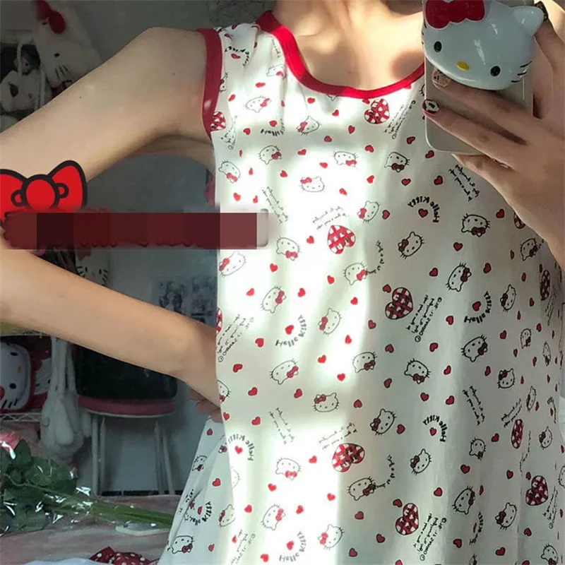 Женская Мягкая летняя пижамная юбка Y2K Hello Kitty Kuromi, 2023 
Женская Мягкая летняя пижамная юбка Y2K Hello Kitty Kuromi, 2023
