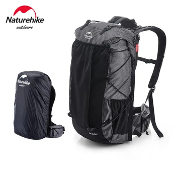 Naturehike Hiking Backpack Outdoor Sports Bag 60 5L Large Capacity Ergonomic Design Backpack Camping Travel Waterproof Bagpack
