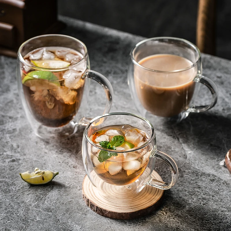 Transparent Glass Cup Milk Whiskey Tea Beer Double Creative Heat Resistant Espresso Coffee Cup Cocktail Vodka Wine Mug Drinkware
Transparent Glass Cup Milk Whiskey Tea Beer Double Creative Heat Resistant Espresso Coffee Cup Cocktail Vodka Wine Mug Drinkware