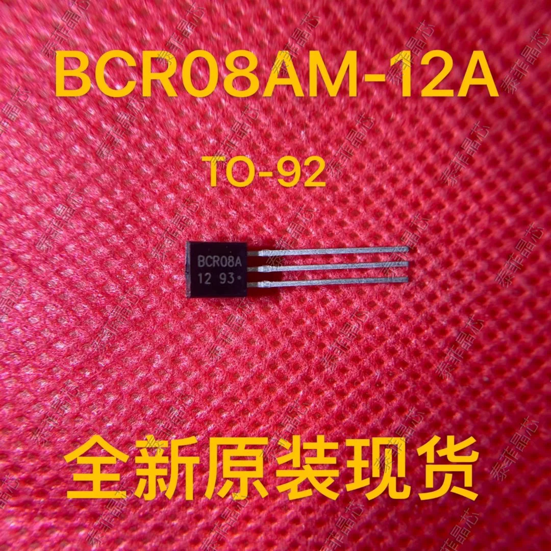 

100PCS/lot New and Original BCR08AM-12 BCR08A12 BCR08A TRIAC SENS GATE 600V 0.8A TO-92 BCR08AM-12A