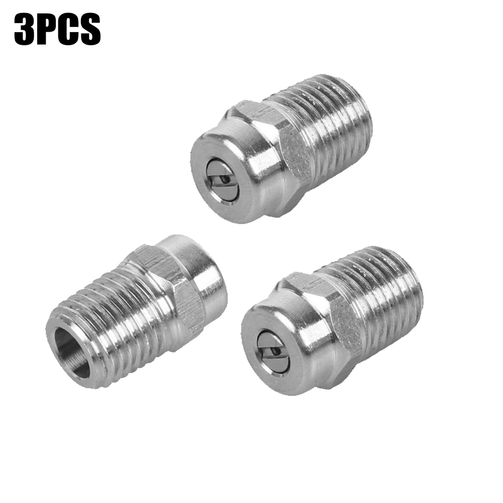 3PCS ZG1/4\" High Pressure Cleaner Washer Spray Fan Nozzle Tips Head 25Degree 1.07/1.2/1.35mm High Pressure Washer Accessories
3PCS ZG1/4\" High Pressure Cleaner Washer Spray Fan Nozzle Tips Head 25Degree 1.07/1.2/1.35mm High Pressure Washer Accessories