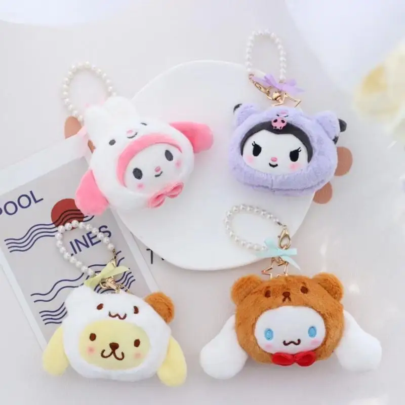 Anime Cinnamoroll Kuromi Cartoon Plush Doll Kawaii My Melody Pearl Chain Pompompurin Key Ring Bag Pendant Keychain Ornament Toys
Anime Cinnamoroll Kuromi Cartoon Plush Doll Kawaii My Melody Pearl Chain Pompompurin Key Ring Bag Pendant Keychain Ornament Toys
