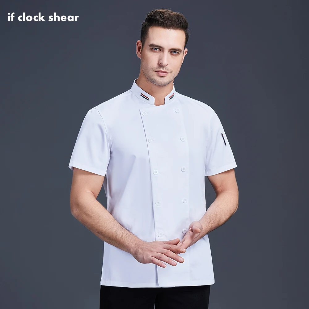 Restaurant Kitchen Cooking Chef Coat Short Sleeve Chef Clothes Uniforms Waiter Work Jackets Professional Uniform Overalls Outfit
Restaurant Kitchen Cooking Chef Coat Short Sleeve Chef Clothes Uniforms Waiter Work Jackets Professional Uniform Overalls Outfit