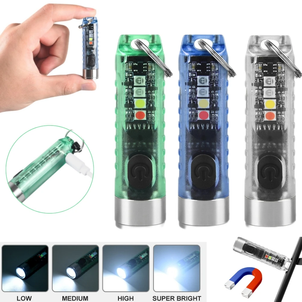 MINI Keychain Light 10 Gear Adjustable LED Emergency Light USB Keychain Torch IP65 For Camping Working Hiking Flashlight
MINI Keychain Light 10 Gear Adjustable LED Emergency Light USB Keychain Torch IP65 For Camping Working Hiking Flashlight
