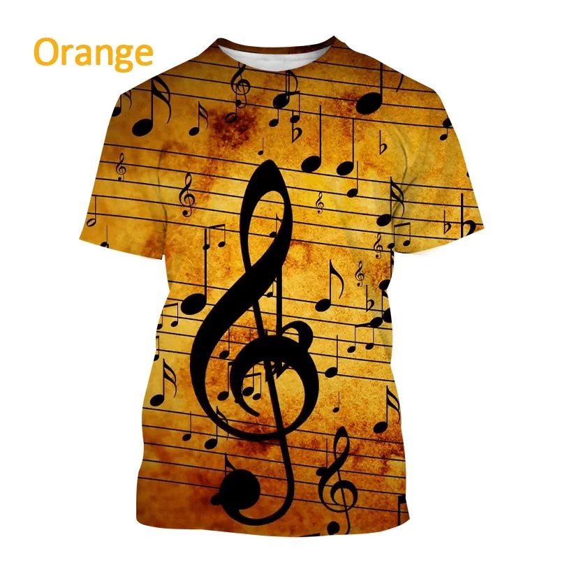 Unisex 3D Printing New Creative Music Notes Pattern T-shirt Fashion Personality Tee Casual Round Neck Short-sleeved T-shirt Top
Unisex 3D Printing New Creative Music Notes Pattern T-shirt Fashion Personality Tee Casual Round Neck Short-sleeved T-shirt Top