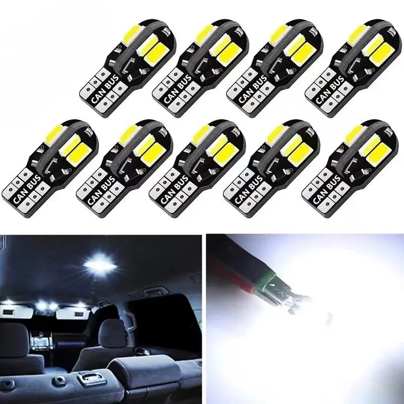 10 Pcs/2cs Car Interior Bulb W5W T10 LED W5W 8SMD 5730 For 180Lm 12V 5000 H+ License Plate Lamp Packing Lamp Signal Lamp
10 Pcs/2cs Car Interior Bulb W5W T10 LED W5W 8SMD 5730 For 180Lm 12V 5000 H+ License Plate Lamp Packing Lamp Signal Lamp