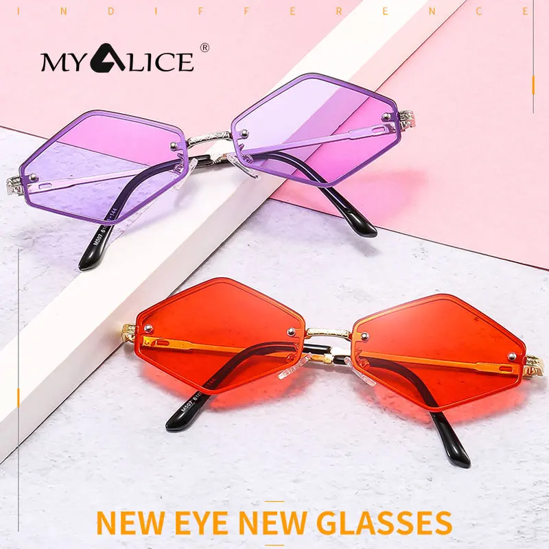 MYALICE модные шестигранные солнцезащитные очки для женщин и мужчин, Роскошные Металлические Украшенные цепочками очки с дужками, популярные ...
MYALICE модные шестигранные солнцезащитные очки для женщин и мужчин, Роскошные Металлические Украшенные цепочками очки с дужками, популярные ...