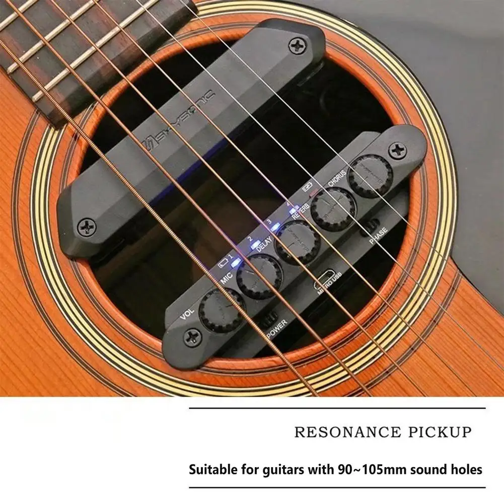 NEW Skysonic Acoustic Guitar Resonance Pickup With Magnetic / Mic / Delay/ Reverb/ Chorus Adjustment Control Pickup
NEW Skysonic Acoustic Guitar Resonance Pickup With Magnetic / Mic / Delay/ Reverb/ Chorus Adjustment Control Pickup