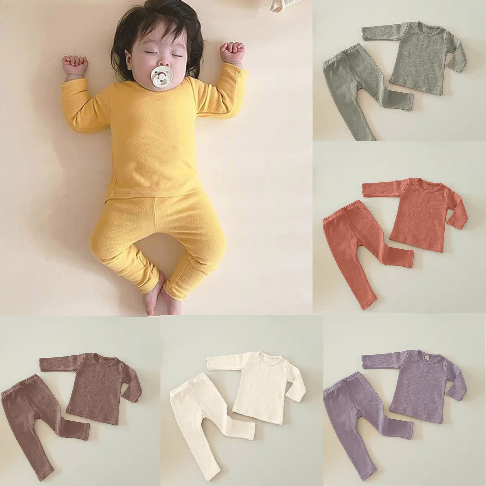 

Пижама с длинным рукавом для новорожденных, на возраст 0-24 месяца