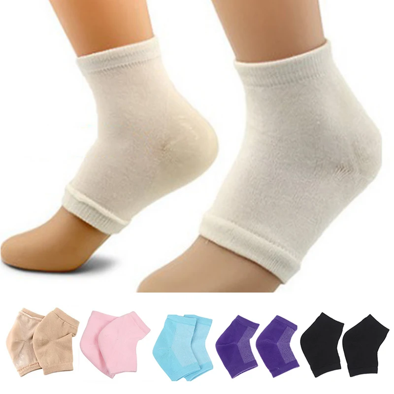 

1Pair Silicone Moisturizing Gel Heel Socks Reusable Anti Cracked Chapped Foot Smooth Skin Care Exfoliating Foot Protector Tools