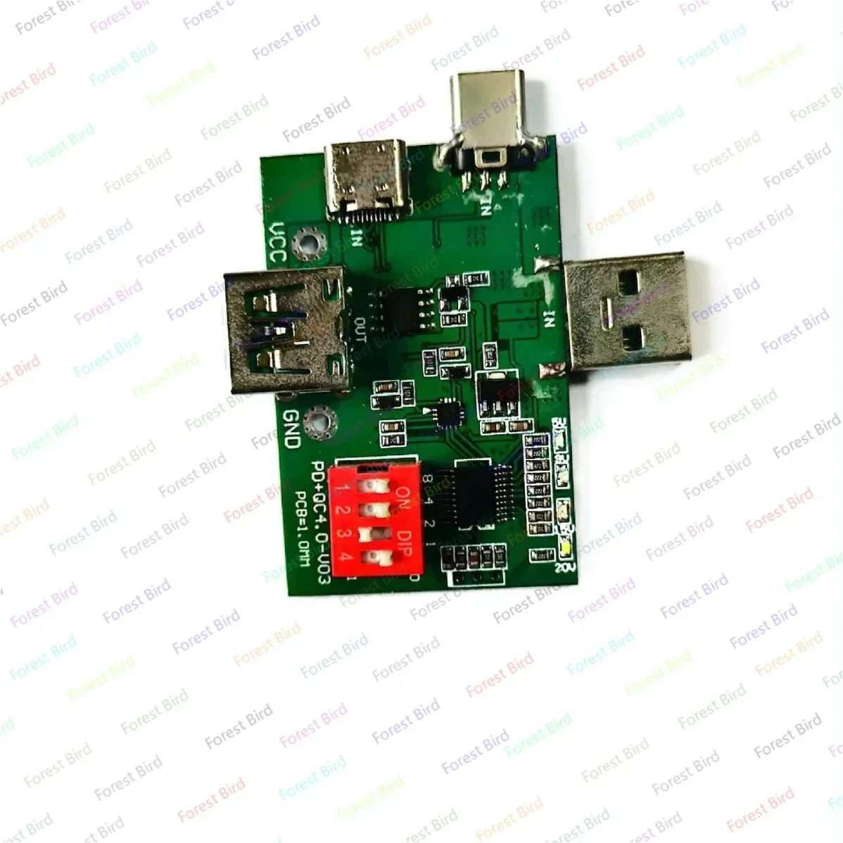 Тестер протоколов быстрой зарядки QC4.0 + PD3.0 PPS и другие декорации PD плата старения