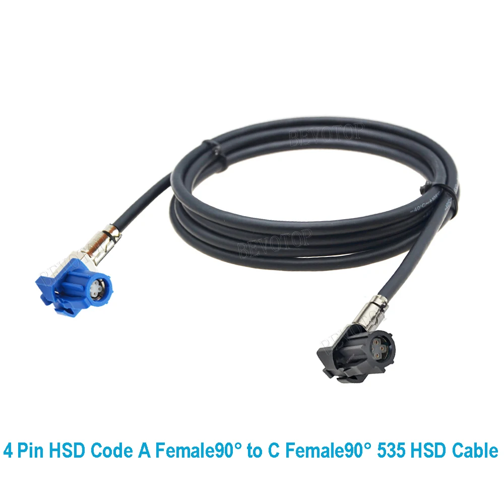 HSD Black A to Blue C 4-контактный разъем Высокоскоростной видеокабель LVDS GPS MIB Экран Dacar 535 4-жильный кабель для BMW Audi Mercedes Car
HSD Black A to Blue C 4-контактный разъем Высокоскоростной видеокабель LVDS GPS MIB Экран Dacar 535 4-жильный кабель для BMW Audi Mercedes Car