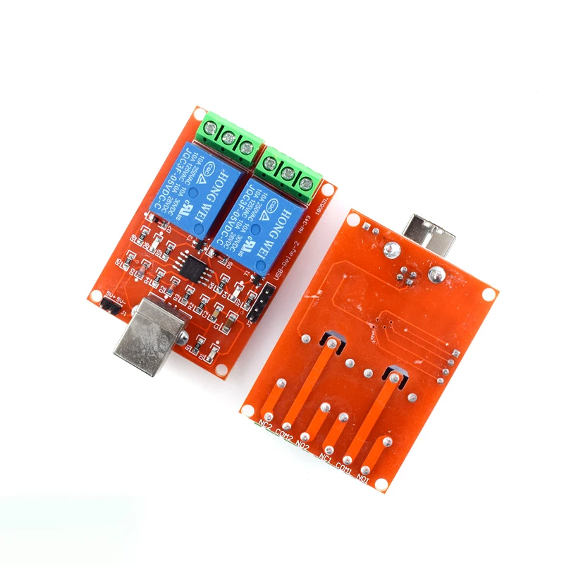 Drive-free usb control switch 5V 2-way relay module computer control switch/PC intelligent control
Drive-free usb control switch 5V 2-way relay module computer control switch/PC intelligent control