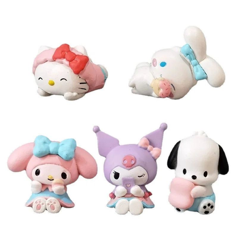 5pcs/set Sanrio Anime Figures Melody Kuromi Hello Kitty Mini PVC Figures Doll Toy Cake Decoration DIY Toy Kids Christmas Gift
5pcs/set Sanrio Anime Figures Melody Kuromi Hello Kitty Mini PVC Figures Doll Toy Cake Decoration DIY Toy Kids Christmas Gift