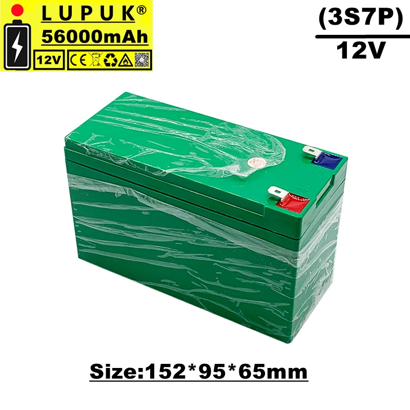 12V lithium ion battery pack, 3s7p, 56000mah, suitable for agricultural spray, outdoor sound lighting, stroller, golf, etc
12V lithium ion battery pack, 3s7p, 56000mah, suitable for agricultural spray, outdoor sound lighting, stroller, golf, etc