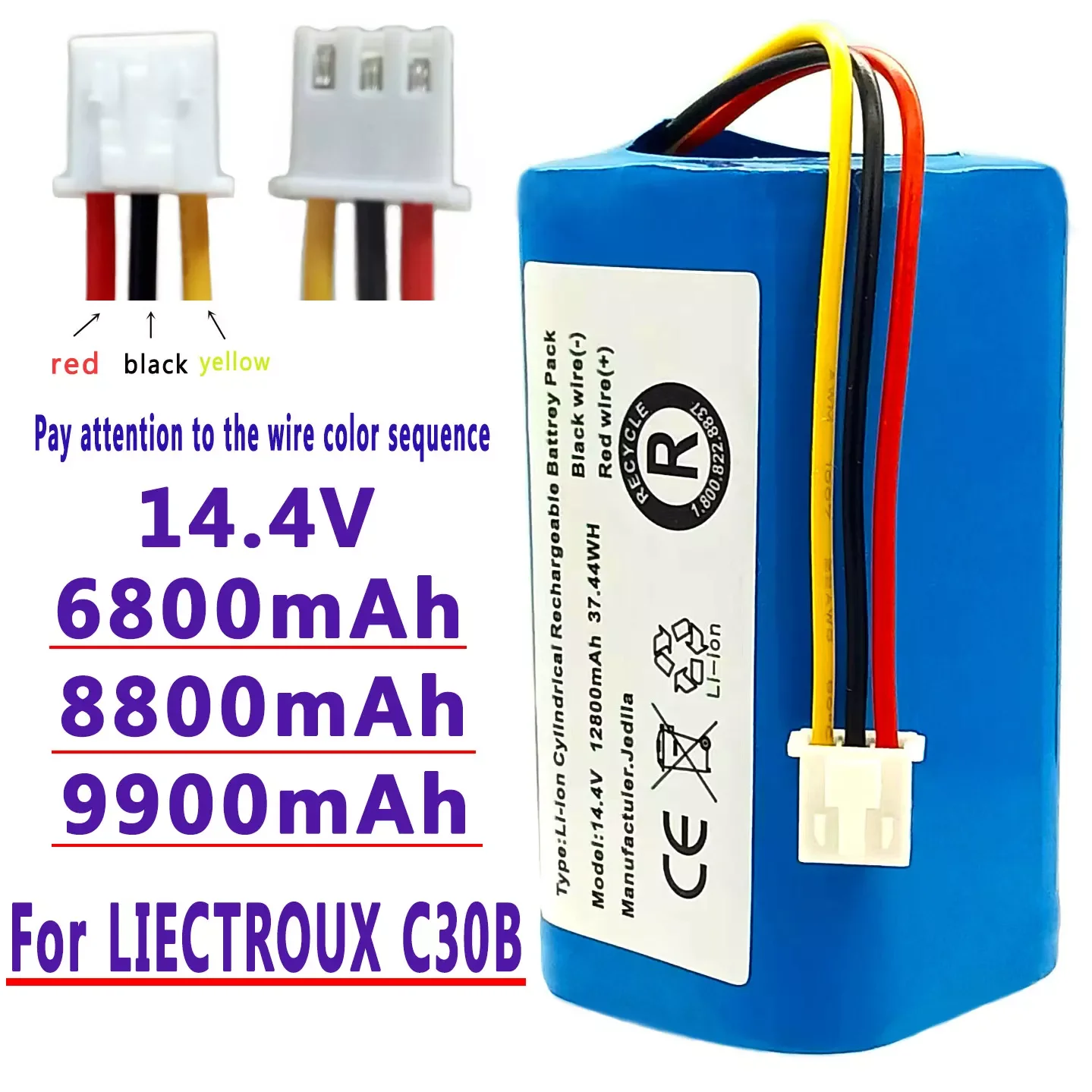 NEW (For C30B) High Capacity Original Battery for LIECTROUX C30B Robot Vacuum Cleaner, 12800mAh, lithium cell, 1pc/pack
NEW (For C30B) High Capacity Original Battery for LIECTROUX C30B Robot Vacuum Cleaner, 12800mAh, lithium cell, 1pc/pack