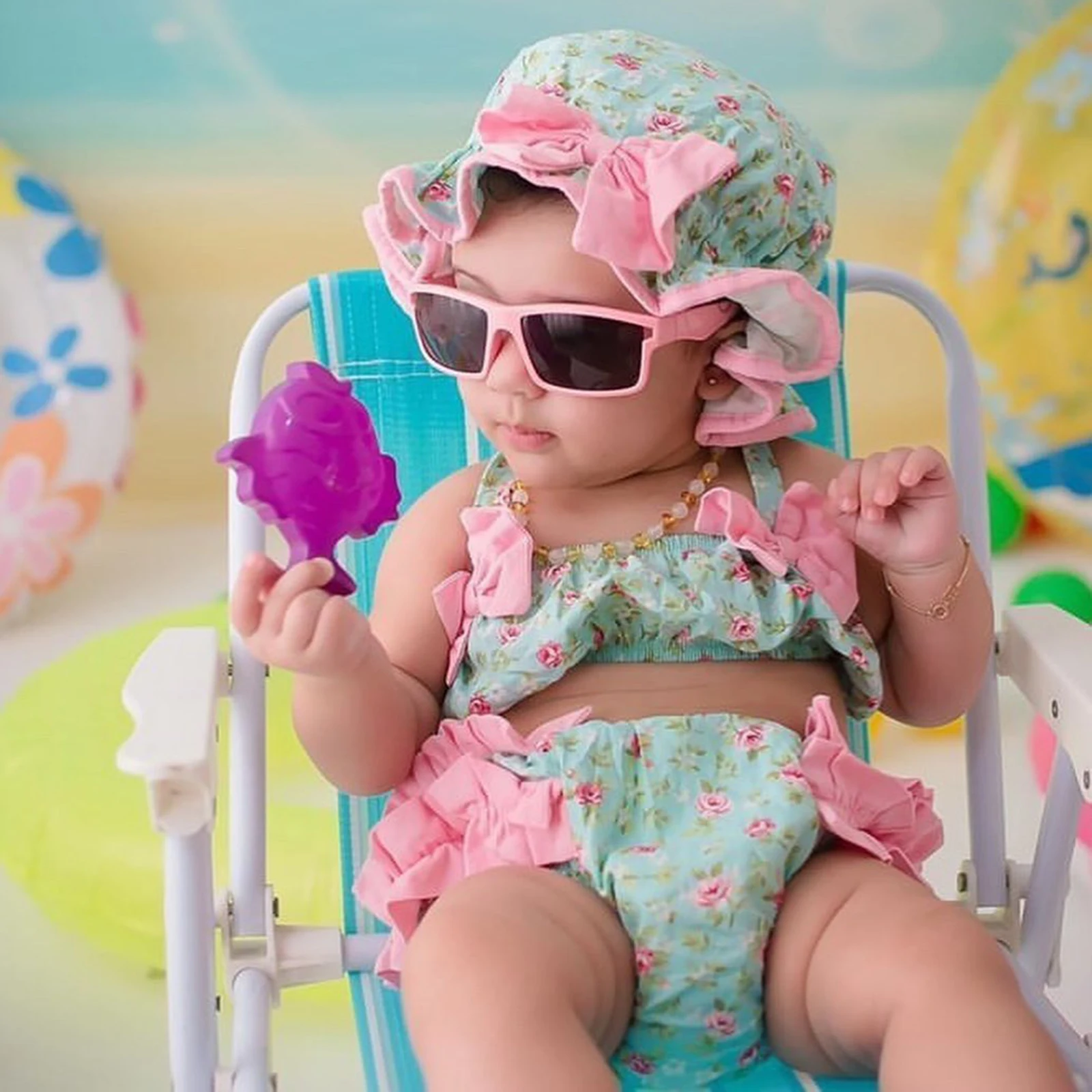 Emmababy Swimwear 2022 3Pcs Baby Girls Printing Halterneck Tank Tops + Shorts + Ruffled Hat Swimsuit for Toddlers 0-3 Y
Emmababy Swimwear 2022 3Pcs Baby Girls Printing Halterneck Tank Tops + Shorts + Ruffled Hat Swimsuit for Toddlers 0-3 Y