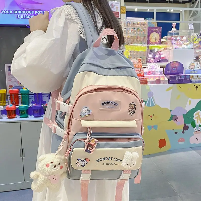 Teenager Bagpack for Girl 2022 Backpack Back Bag Schoolcot Fashion Backpacks Schoolbag Women Mochila Impermeable Canvas Bags
Teenager Bagpack for Girl 2022 Backpack Back Bag Schoolcot Fashion Backpacks Schoolbag Women Mochila Impermeable Canvas Bags