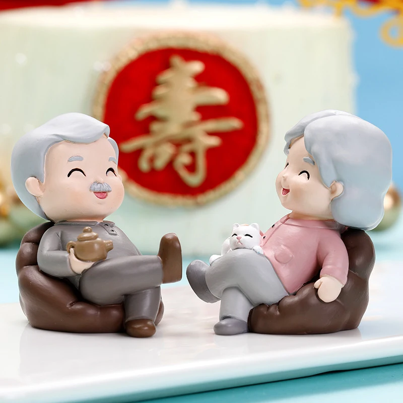 Grandma Grandpa Statue Miniature Figurine Resin Couple Ornament Cake Decoration Doll for Cabinet Shelf Decor Accessories
Grandma Grandpa Statue Miniature Figurine Resin Couple Ornament Cake Decoration Doll for Cabinet Shelf Decor Accessories