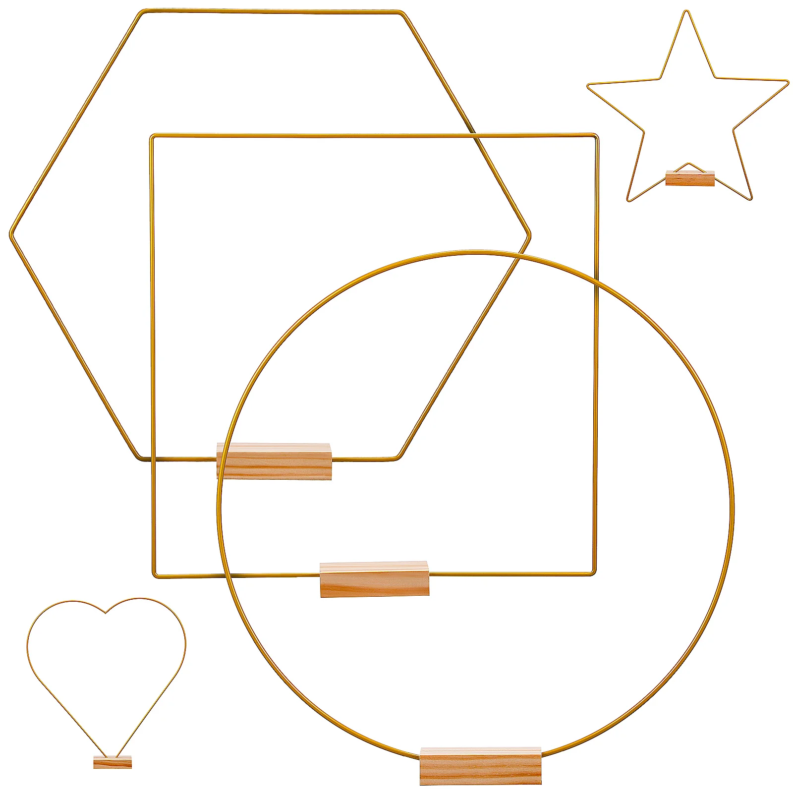 5 Sets Wedding Decorations Metal Macrame Ring Hoop Round Wreath Frame Gold Centerpieces Table Wooden Rings Flower Stand
5 Sets Wedding Decorations Metal Macrame Ring Hoop Round Wreath Frame Gold Centerpieces Table Wooden Rings Flower Stand