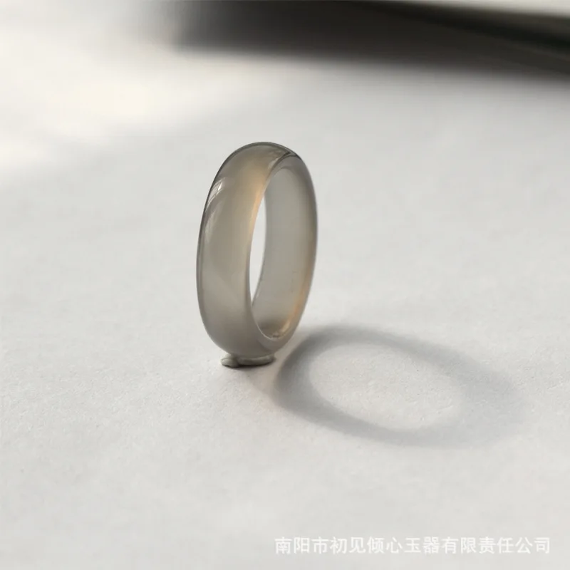 Natural agate smoky gray jade rings jewelry gemstone band ring jade stones for women jewellery luxury jewelry women rings
Natural agate smoky gray jade rings jewelry gemstone band ring jade stones for women jewellery luxury jewelry women rings