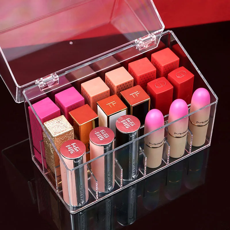 Transparent Acrylic Lipstick Box Lip Glaze Lipstick Storage Box Simple Dust-proof Desktop Large-capacity Storage Display Stand
Transparent Acrylic Lipstick Box Lip Glaze Lipstick Storage Box Simple Dust-proof Desktop Large-capacity Storage Display Stand