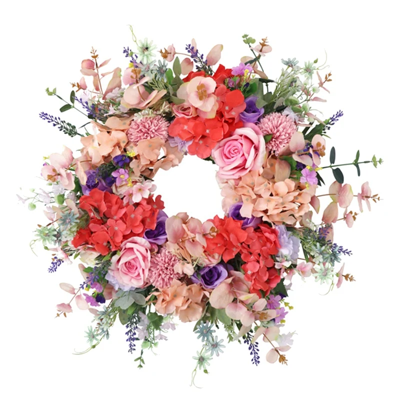Practical Artificial Hydrangea Door Wreath,Colorful Floral Wreath, for Front Door Living Room Wall Garden Wedding Festival Decor
Practical Artificial Hydrangea Door Wreath,Colorful Floral Wreath, for Front Door Living Room Wall Garden Wedding Festival Decor