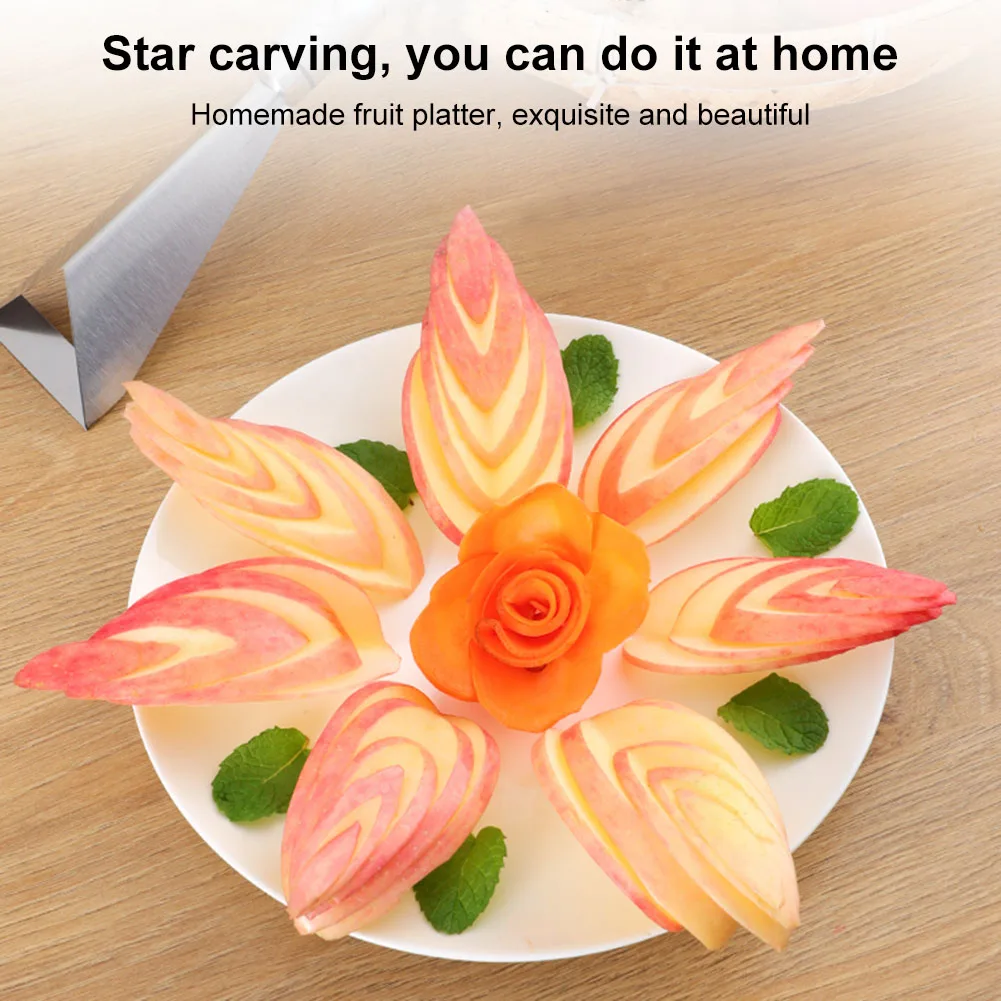 Kitchen Fruit Vegetable Peeler Stainless Steel Peeler DIY Platter Decoration Engraving Blades Food Carving Mold for Home
Kitchen Fruit Vegetable Peeler Stainless Steel Peeler DIY Platter Decoration Engraving Blades Food Carving Mold for Home