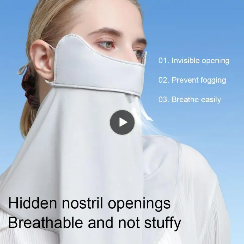 Ear Hanging Facemask Outdoor Cycling Vizor Summer Ice Silk Mask Sunshade Visor Breathable Uv-anti Veil Sunshade Mask Dirty-proof
Ear Hanging Facemask Outdoor Cycling Vizor Summer Ice Silk Mask Sunshade Visor Breathable Uv-anti Veil Sunshade Mask Dirty-proof