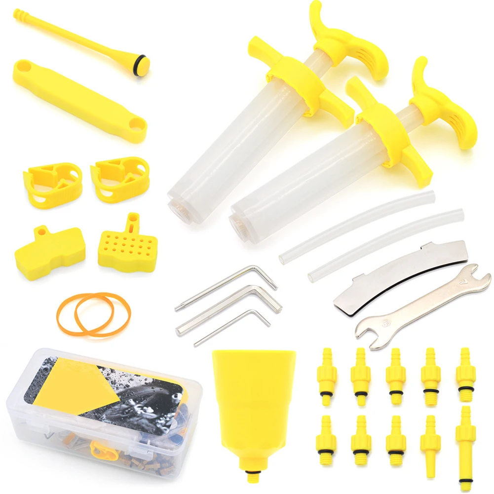 MTB Bicycle Disc Brake Oil Change And Fill Tool Kit Universal Oiling Tool Kit Mountain Bike Road Cycling Repair Disassembly Tool
MTB Bicycle Disc Brake Oil Change And Fill Tool Kit Universal Oiling Tool Kit Mountain Bike Road Cycling Repair Disassembly Tool