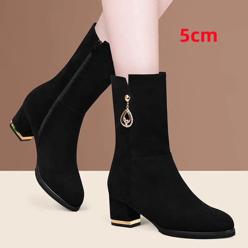 Women Classic Round Toe High Quality Side Zip Autumn & Winter Boots Lady Cute Sweet Comfort Warm Boots Botas De Mujer E735
Women Classic Round Toe High Quality Side Zip Autumn & Winter Boots Lady Cute Sweet Comfort Warm Boots Botas De Mujer E735