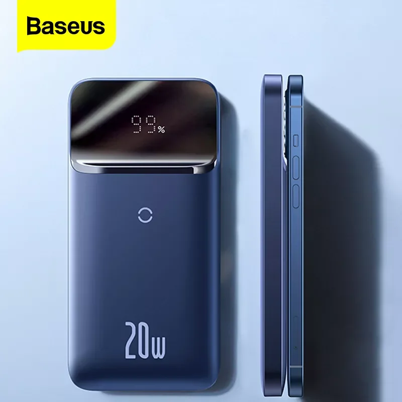 NEW Baseus Magnetic Wireless Power Bank 10000mAh USBC PD 20W Fast Charger External Battery Powerbank For iPhone 12 13 Pro Max Xi
NEW Baseus Magnetic Wireless Power Bank 10000mAh USBC PD 20W Fast Charger External Battery Powerbank For iPhone 12 13 Pro Max Xi