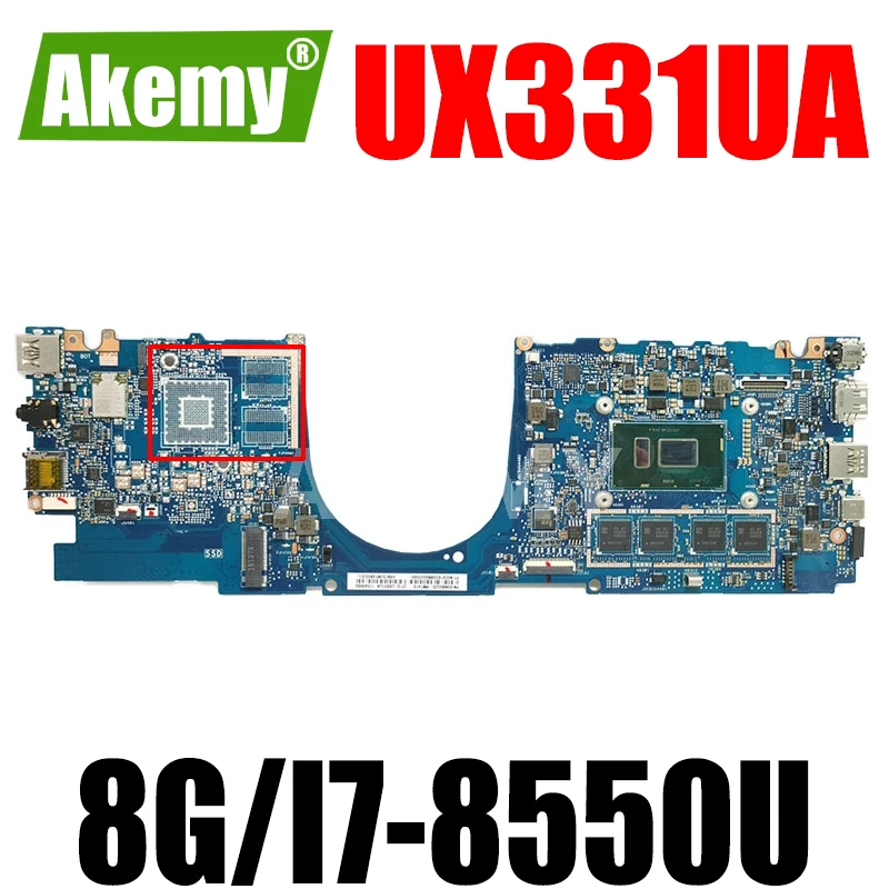Akemy For ASUS ZenBook 13 UX331UA UX331UAL UX331UN UX331U U3300U Laotop Mainboard Motherboard 8G/I7-8550U UMA
Akemy For ASUS ZenBook 13 UX331UA UX331UAL UX331UN UX331U U3300U Laotop Mainboard Motherboard 8G/I7-8550U UMA