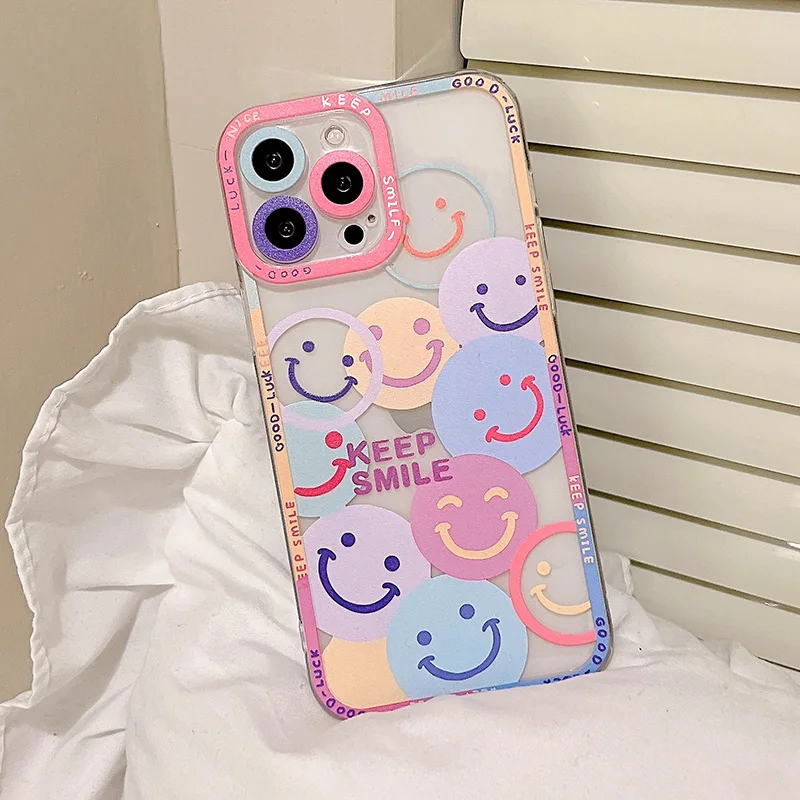 Funny Smiley Face Case For IPhone 14 13 12 11 Pro Max X Xs XR 7 8 Plus SE 2020 Soft TPU Clear Colorful Camera Protection Cover
Funny Smiley Face Case For IPhone 14 13 12 11 Pro Max X Xs XR 7 8 Plus SE 2020 Soft TPU Clear Colorful Camera Protection Cover