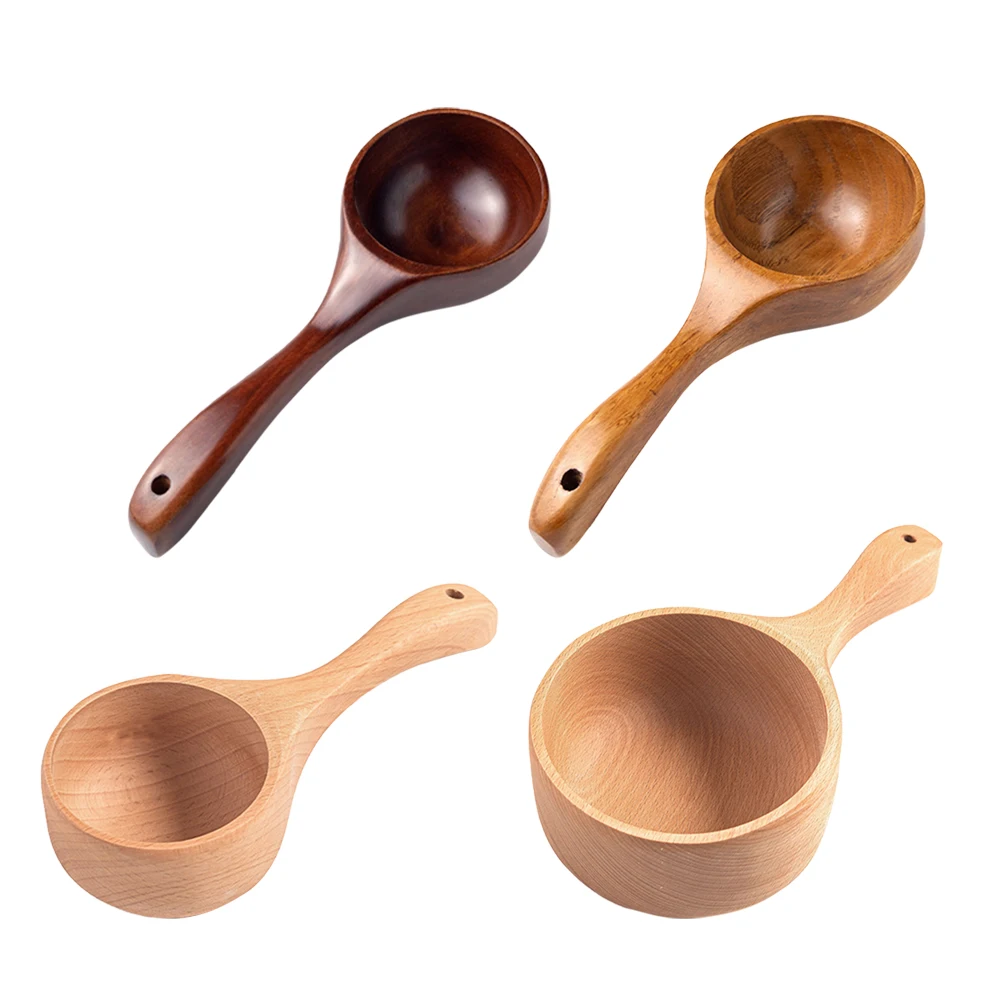 Natural Wooden Spoon Scoop with Short Handle Portable Japanese-Style Rice Water Scoop Bath Sauna Bucket Spoon Kitchen Utensils
Natural Wooden Spoon Scoop with Short Handle Portable Japanese-Style Rice Water Scoop Bath Sauna Bucket Spoon Kitchen Utensils