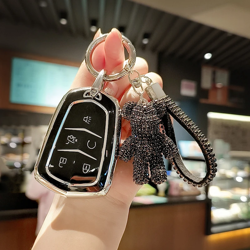 TPU Car Remote Key Case Cover For Cadillac ESV CTS XTS SRX ATS CT5 Escalade XT5 XT6 XLS Protective Shell Keychain Accessories
TPU Car Remote Key Case Cover For Cadillac ESV CTS XTS SRX ATS CT5 Escalade XT5 XT6 XLS Protective Shell Keychain Accessories