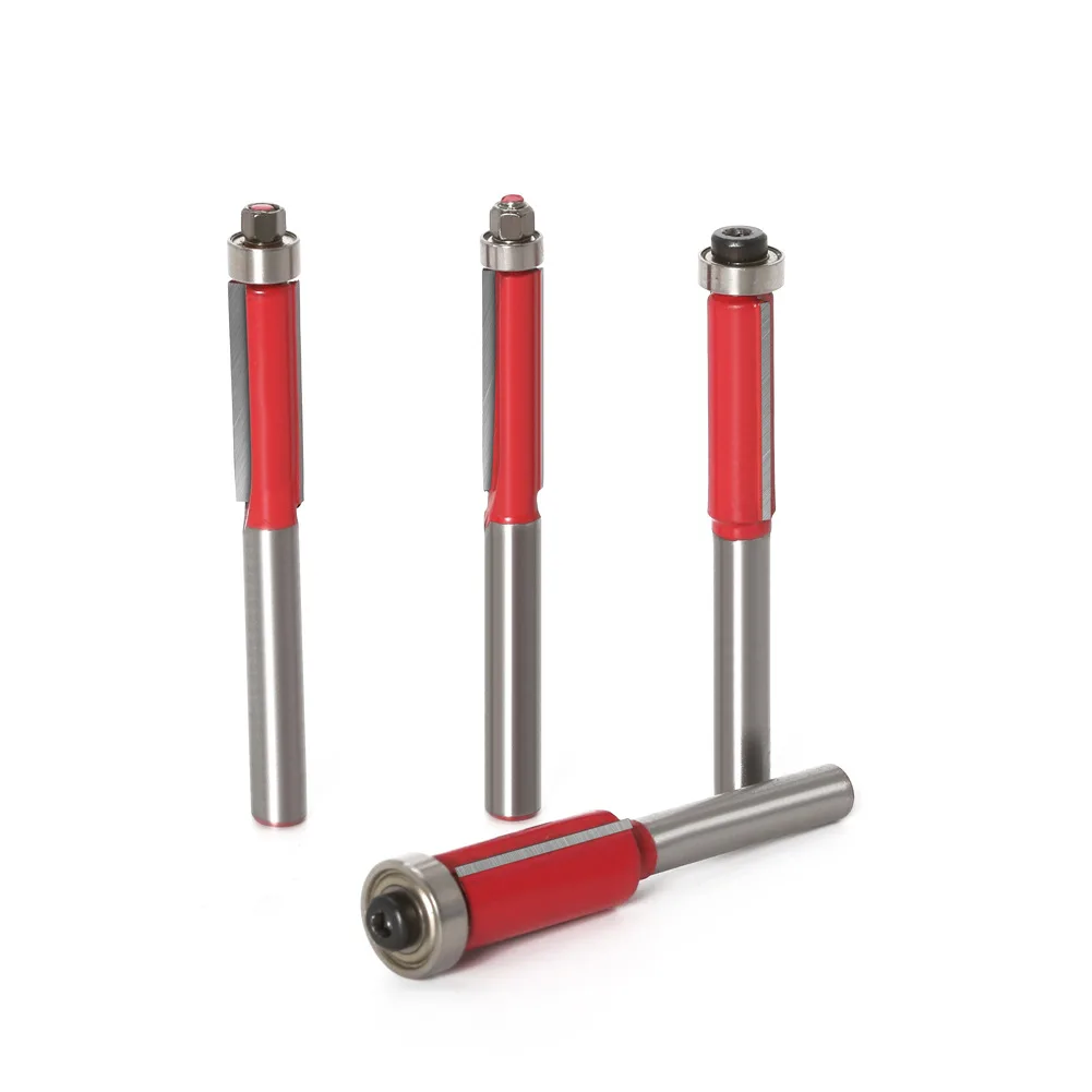 4PC 1/4inch Shank Flush Trim Router Bit For Wood Tungsten Carbide Milling Cutter Power Tool Trimmer Carpentry Milling Cutter
4PC 1/4inch Shank Flush Trim Router Bit For Wood Tungsten Carbide Milling Cutter Power Tool Trimmer Carpentry Milling Cutter
