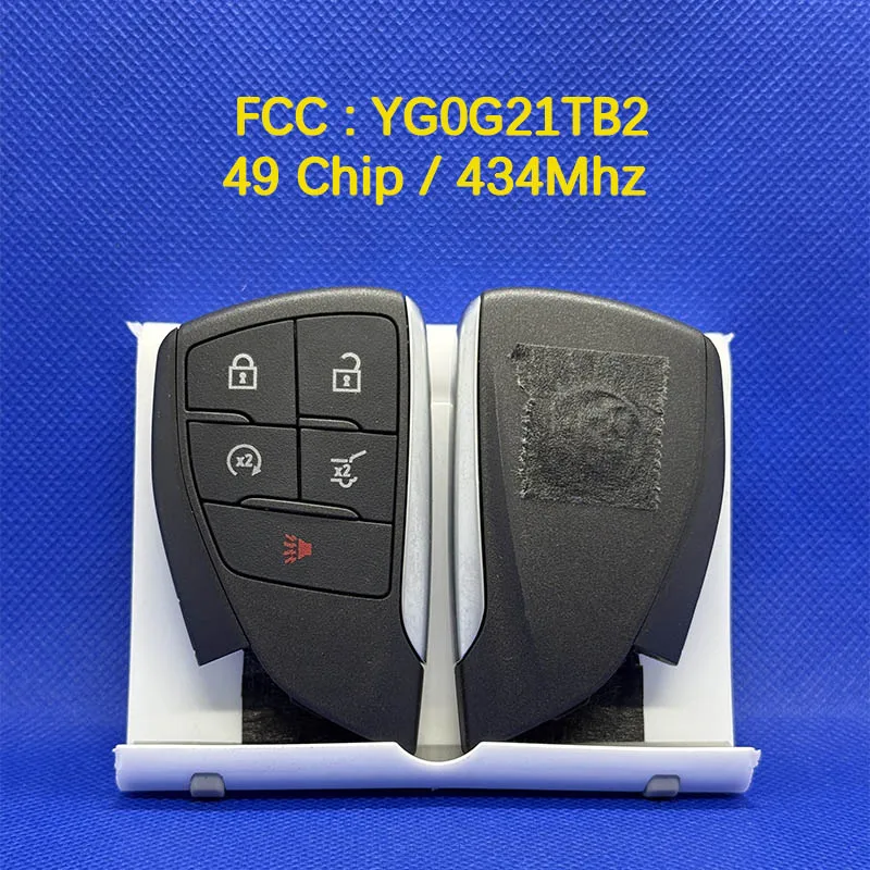 CN013021 OEM 5-кнопочный смарт-ключ дистанционного управления FCC YG0G21TB2 49 чипов 434 МГц без ключа для Buick Envision 2021-2022
CN013021 OEM 5-кнопочный смарт-ключ дистанционного управления FCC YG0G21TB2 49 чипов 434 МГц без ключа для Buick Envision 2021-2022